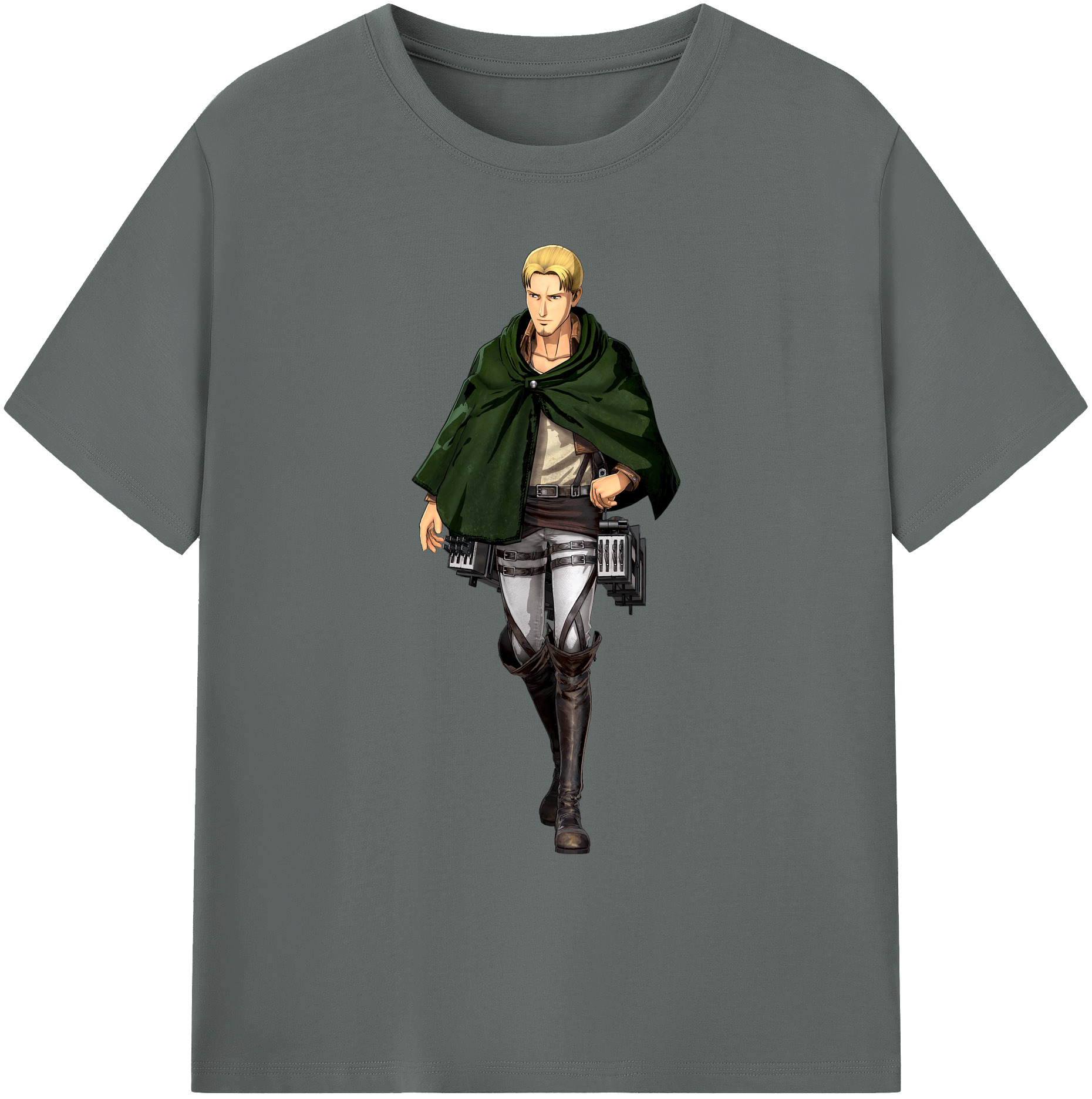 （画像用） 進撃の巨人 Attack on Titan 綿100％ メンズ半袖Tシャツ｜肌触りやわらか＆通気性